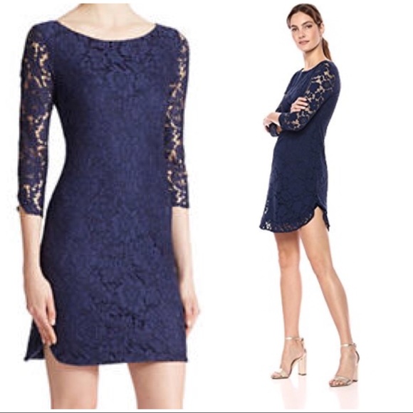 vince camuto floral lace shift dress